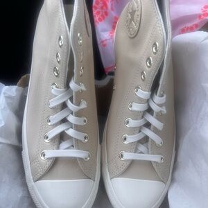 Converse Women's Beige High-Top Sneakers